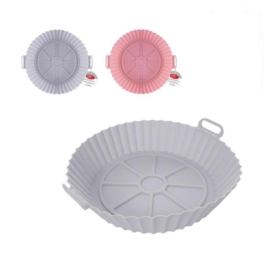 Forma Redonda Silicone para Airfryer 2 Cores Sortidas