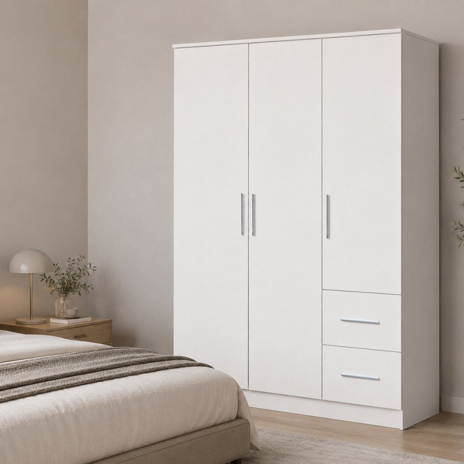 Roupeiro Space (3 Portas + 2 Gavetas)