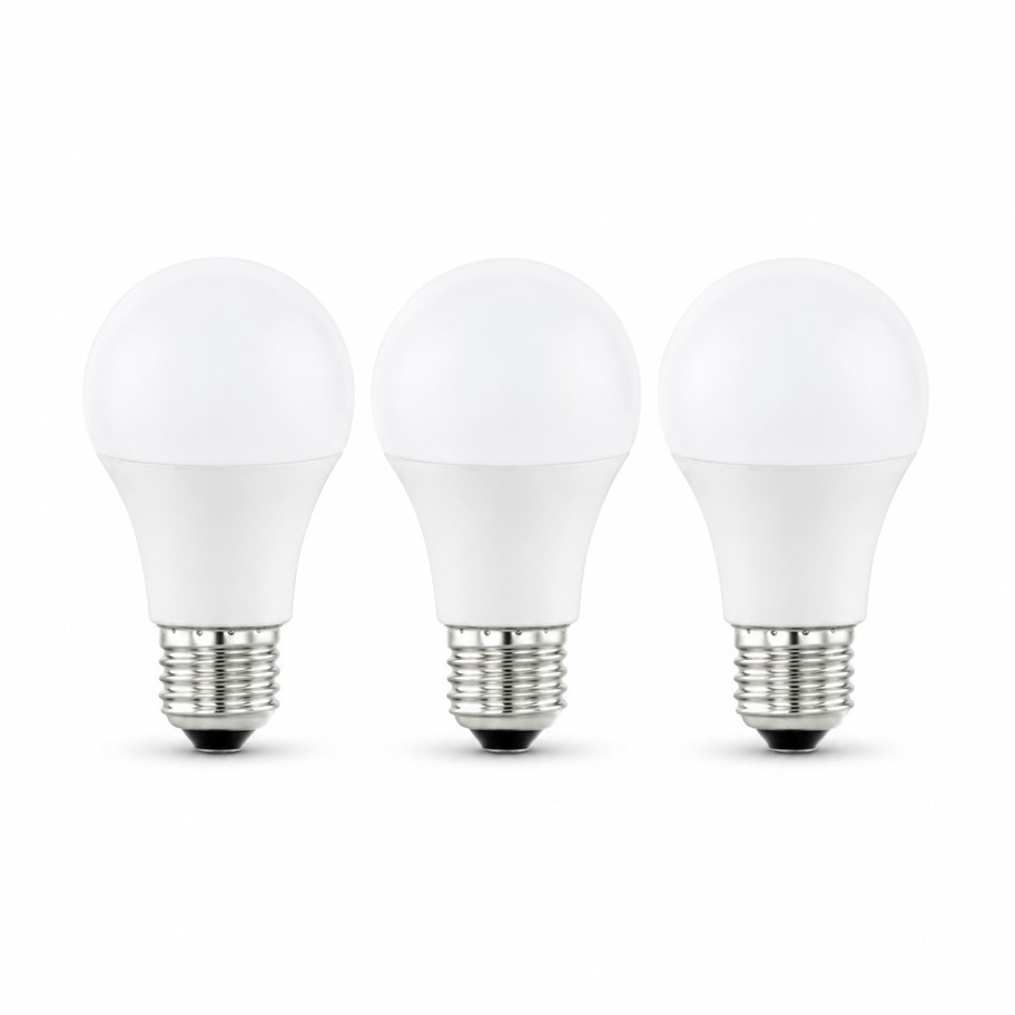 Pack 3 L�mpadas LED Eglo Opal A60 E27 4000K 4.9W