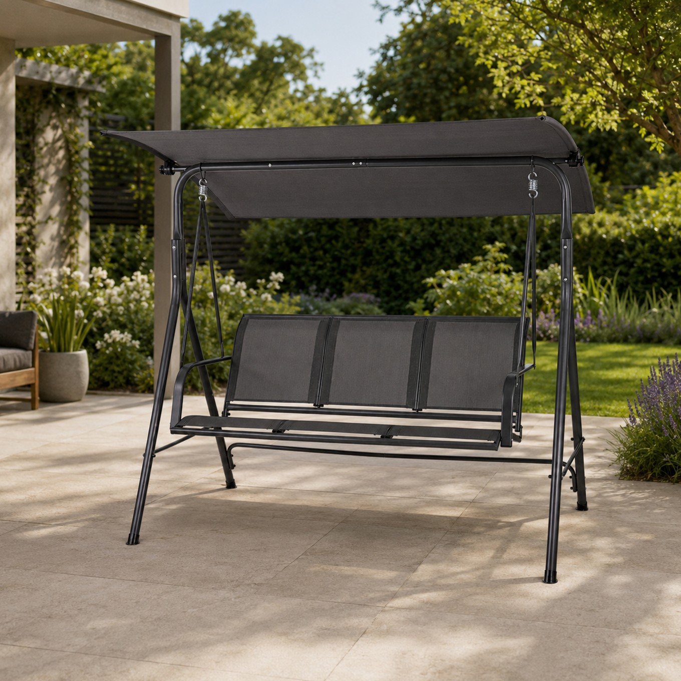 Baloi�o de Jardim 3 Lugares Cinzento