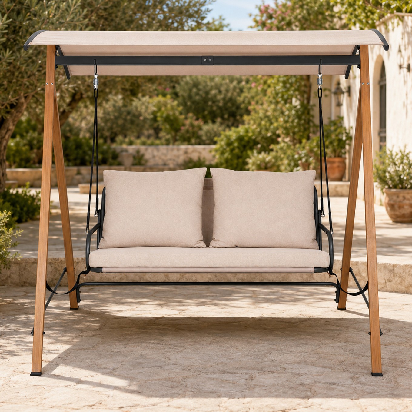 Baloi�o de Jardim 2 Lugares Bege
