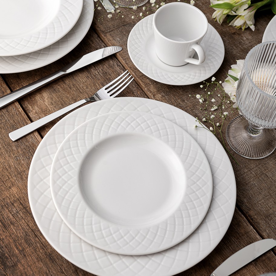 Conjunto de Jantar Ingrid 12 Pe�as Porcelana