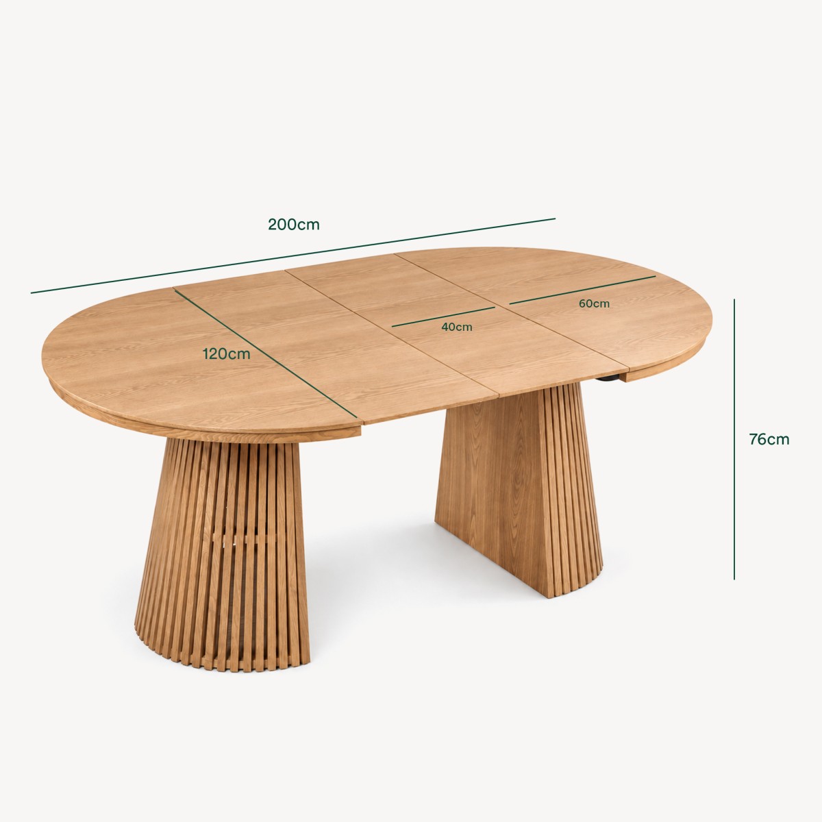 Mesa Oval Extens�vel Mura