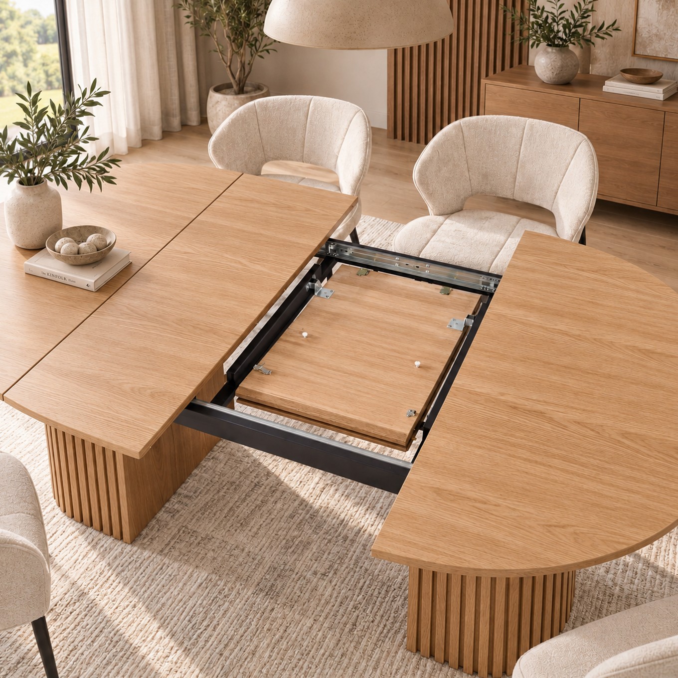 Mesa Oval Extens�vel Mura