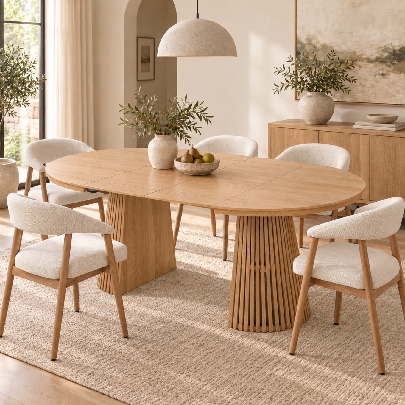 Mesa Oval Extens�vel Mura