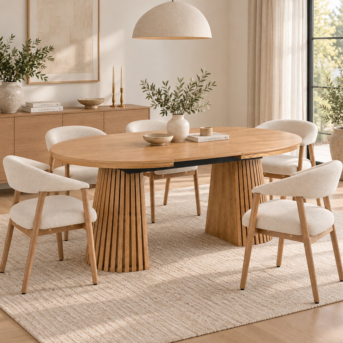 Mesa Oval Extens�vel Mura