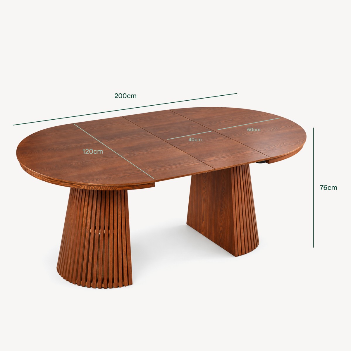 Mesa Oval Extens�vel Mura