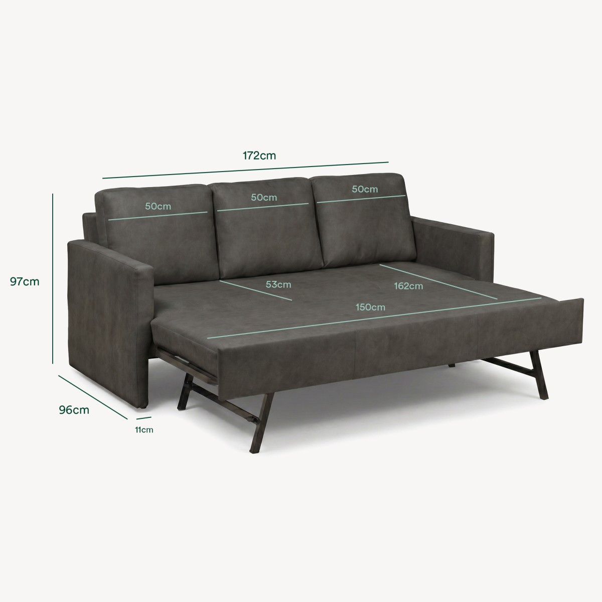 Sofá 2 Lugares Maryland com Cama
