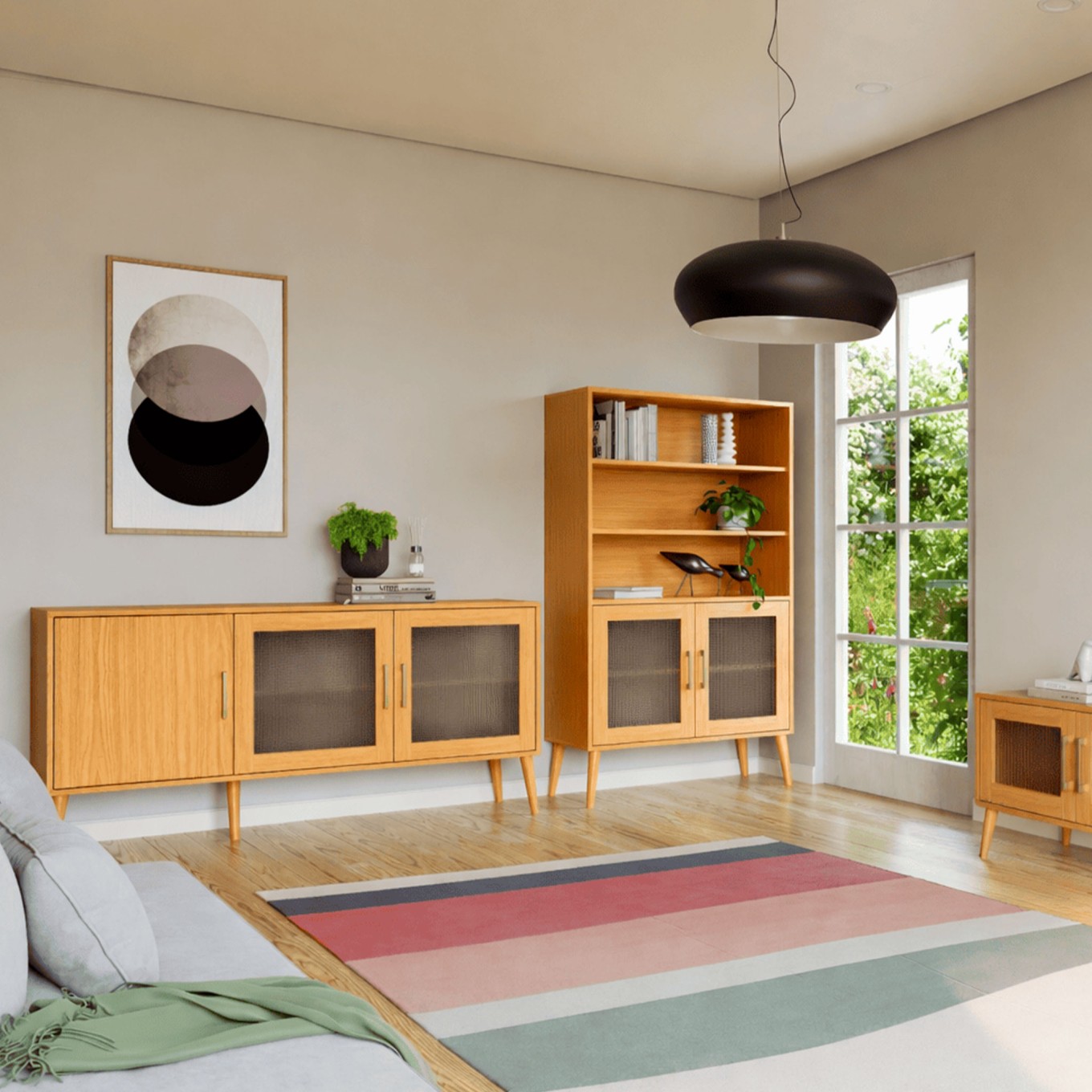 Estante de Sala Turim (2 Portas + 2 Prateleiras)