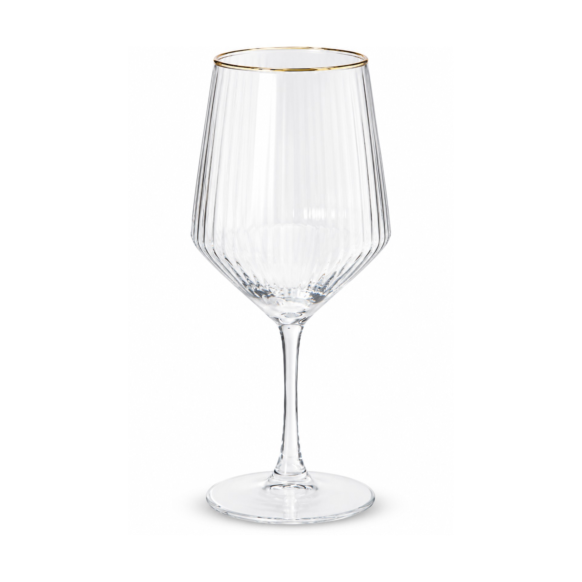 Copo de Vidro de �gua com Fio Dourado 510ml