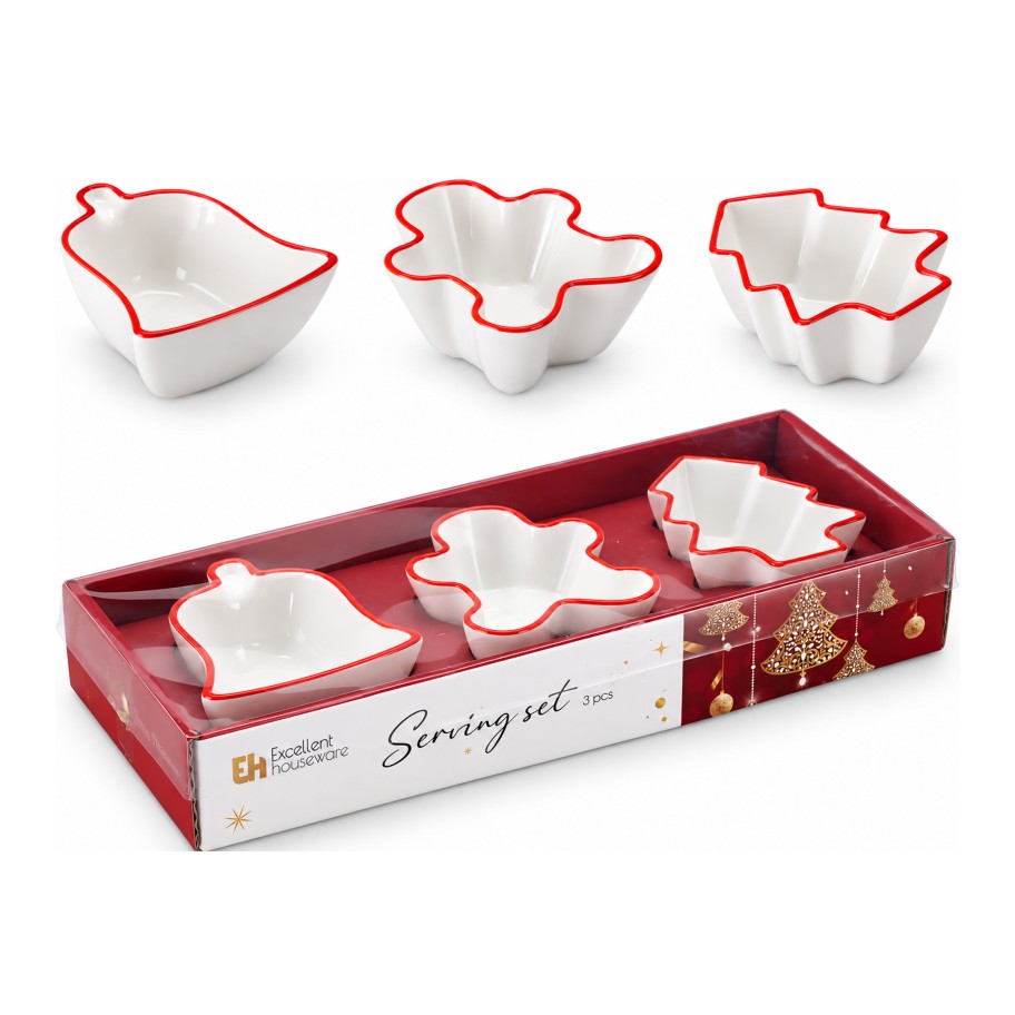 Conjunto de Servir de Natal 3 Pe�as