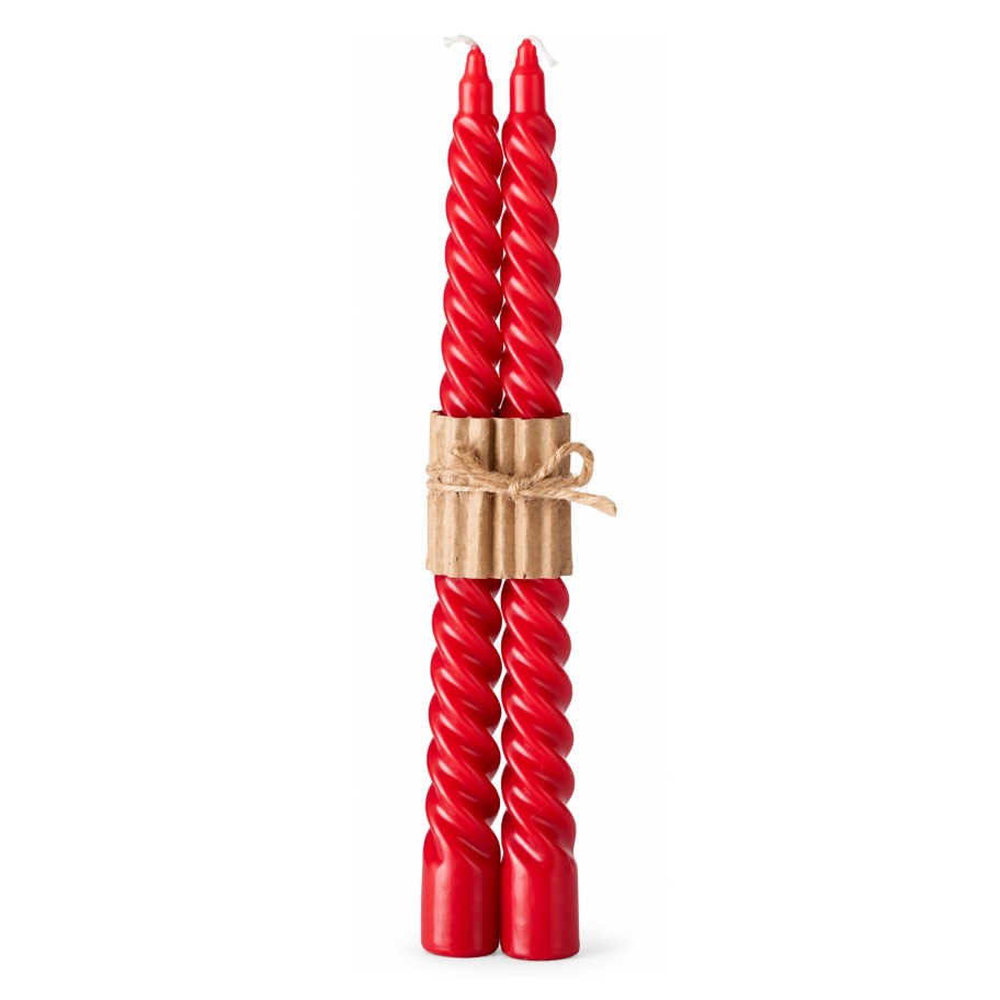 Conjunto 2 Velas de Casti�al Vermelhas 27cm