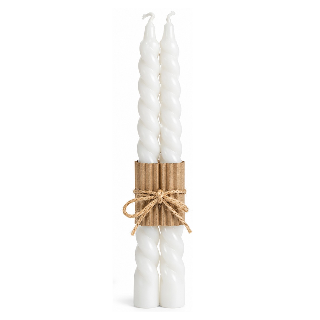 Conjunto 2 Velas de Casti�al Brancas 27cm