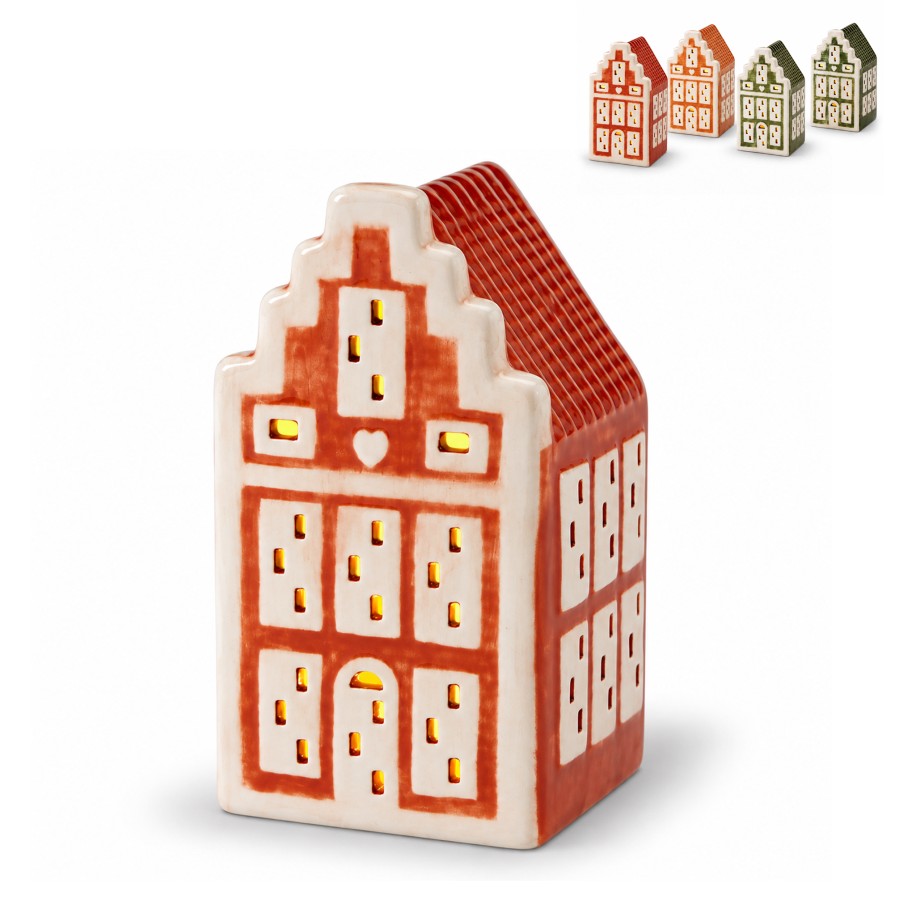 Casa T�pica Amsterd�o com Luz 12cm Sortido