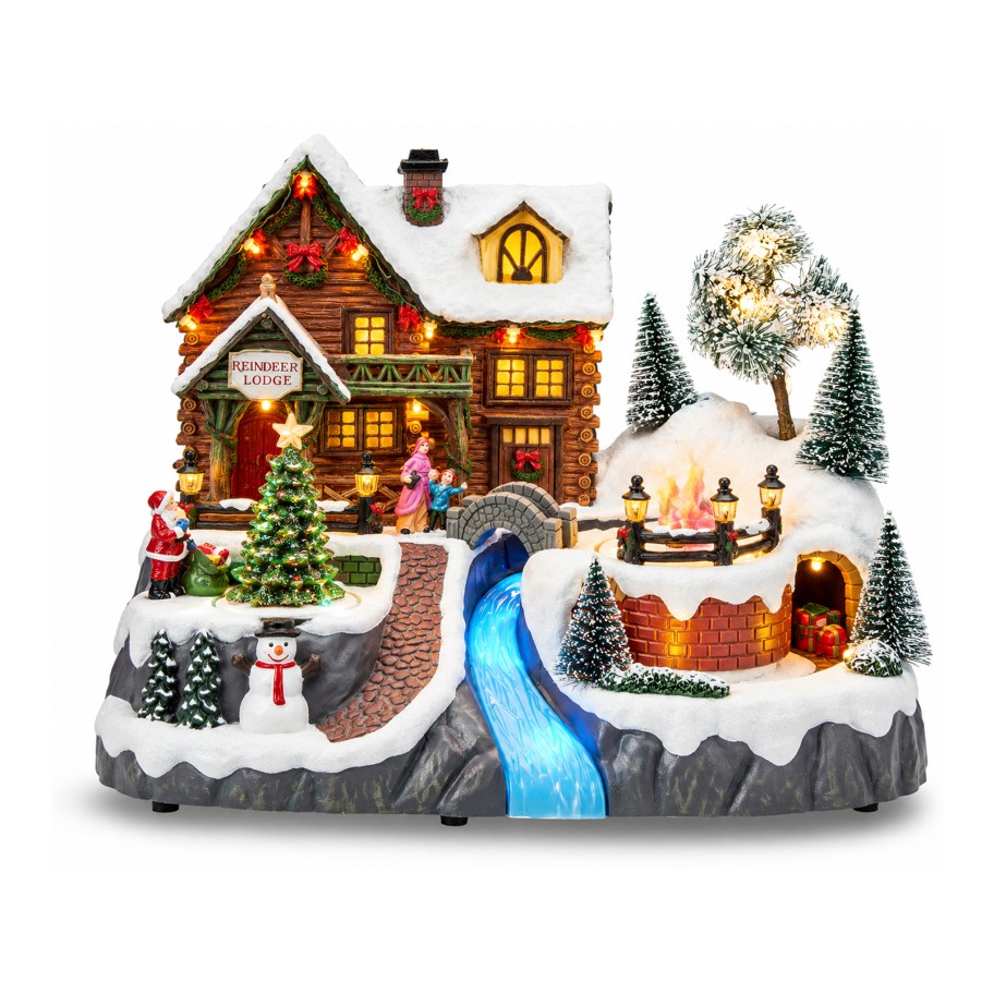 Aldeia de Natal com Comboio, Luz e M�sica