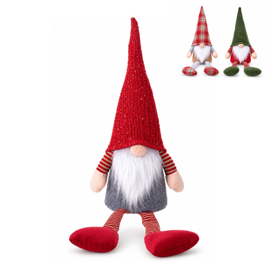 Figura Gnomo Sentado 42cm Sortido