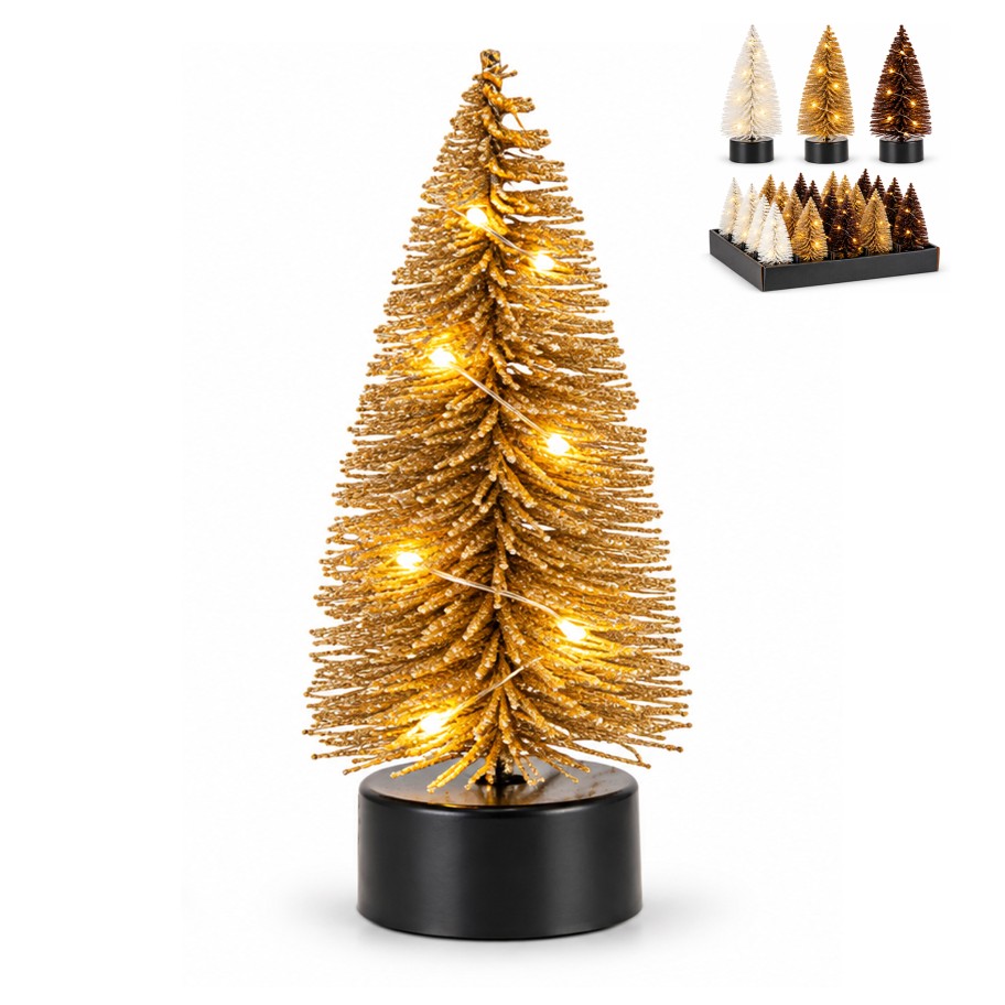 �rvore de Natal com Luz 13cm Sortido