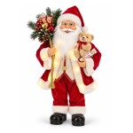Pai Natal com Prendas e Luz 60cm