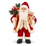Pai Natal com Prendas e Luz 80cm