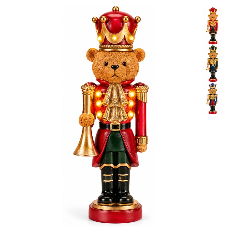 Figura Urso de P� com Luz 46cm Sortido