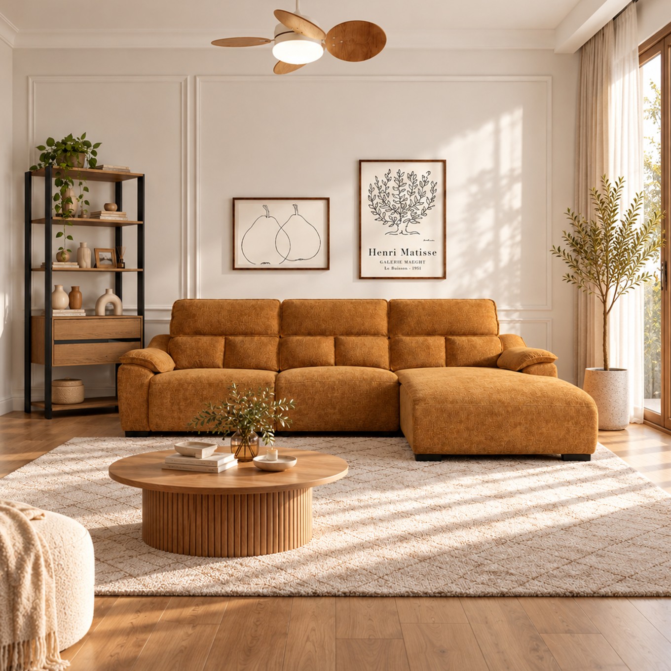 Sof� Chaise Longue Minnesota com Relax Direita
