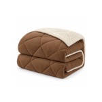 Edred�o Microfibra Borreguito Castanho