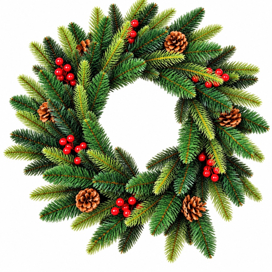 Coroa de Natal com Decora��es 50cm