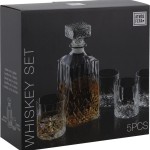 CONJUNTO DECANTER WHISKY 900ML + 4 COPOS